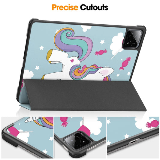 Hoes voor Xiaomi Pad 6S Pro 12.4, Techsuit, FoldPro Unicorn, Multicolor
