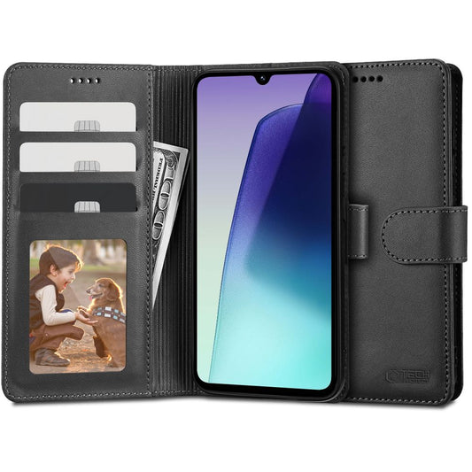 Case for Xiaomi Poco C75 / Redmi 14C, Tech-Protect, Wallet, Black