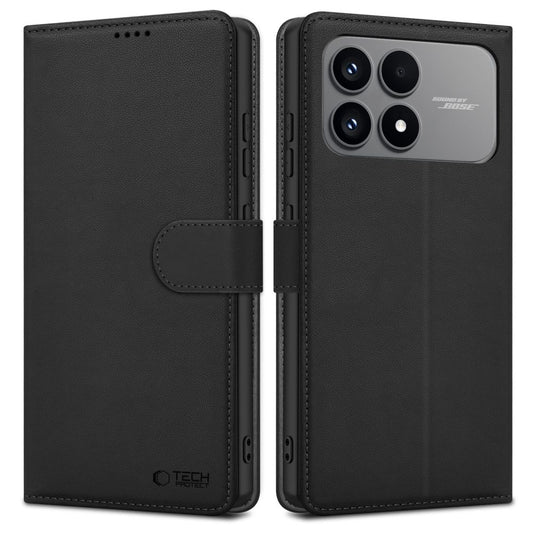 Hoes voor Xiaomi Poco F8 Pro, Tech-Protect, Wallet, Zwart