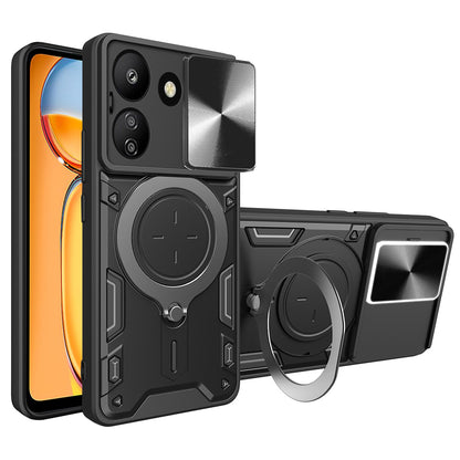 Hoes voor Xiaomi Poco C65 / Redmi 13C, Techsuit, CamGuard Pro, Zwart