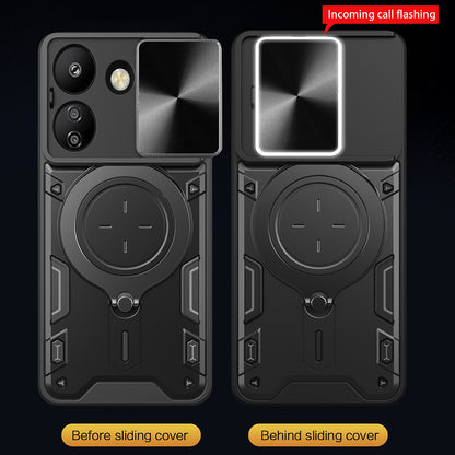 Hoes voor Xiaomi Poco C65 / Redmi 13C, Techsuit, CamGuard Pro, Zwart