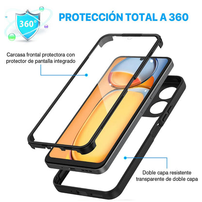 Hoes voor Xiaomi Poco C65 / Redmi 13C, Techsuit, ColorVerse 360, Zwart