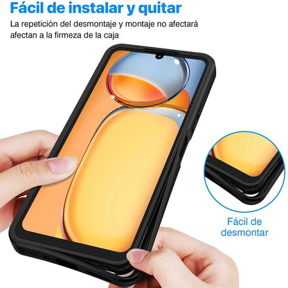Hoes voor Xiaomi Poco C65 / Redmi 13C, Techsuit, ColorVerse 360, Zwart