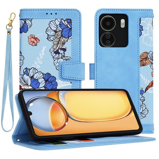 Hoesje voor Xiaomi Poco C65 / Redmi 13C, Techsuit, FlipCraft, Blauw