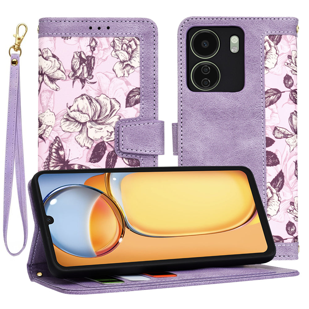 Hoes voor Xiaomi Poco C65 / Redmi 13C, Techsuit, FlipCraft, Paars