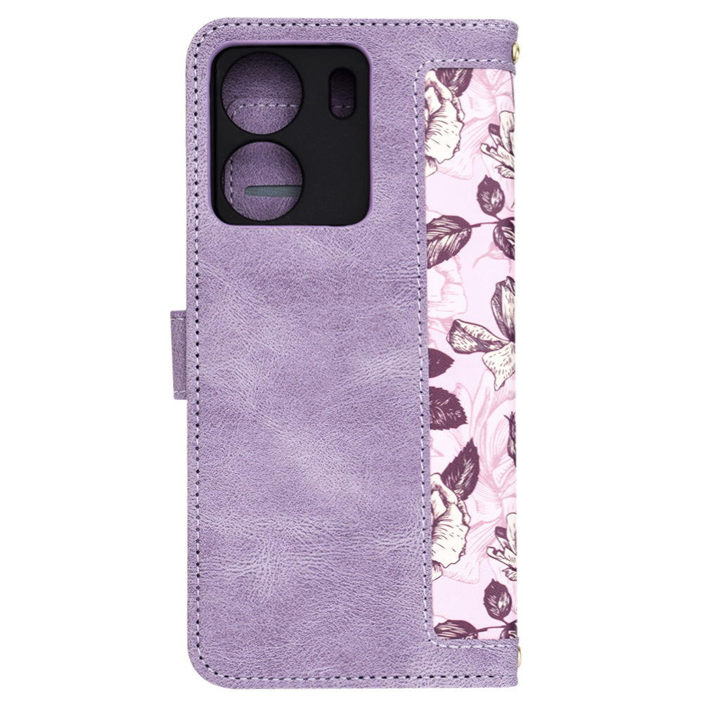 Hoes voor Xiaomi Poco C65 / Redmi 13C, Techsuit, FlipCraft, Paars