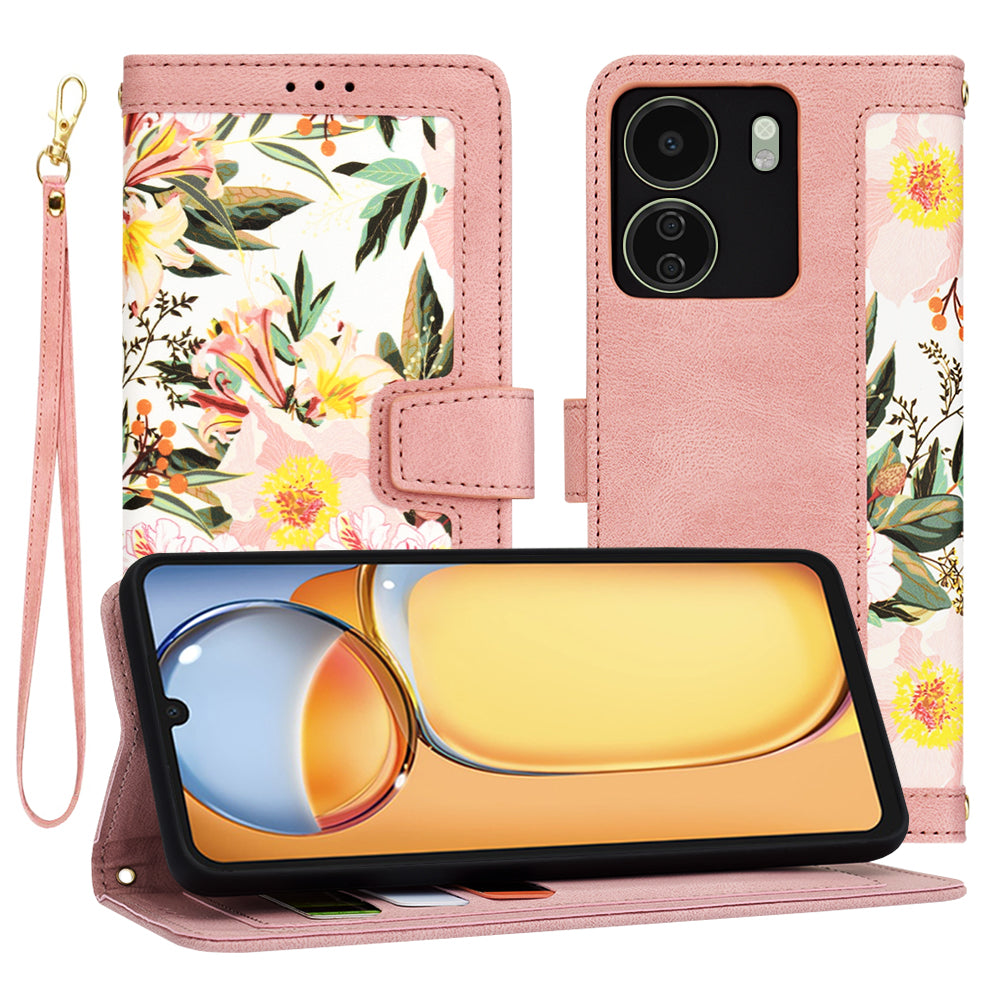 Case for Xiaomi Poco C65 / Redmi 13C, Techsuit, FlipCraft, Pink