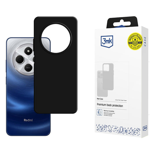 Hoes voor Xiaomi Poco C75 / Redmi 14C, 3MK, Mat Zwart