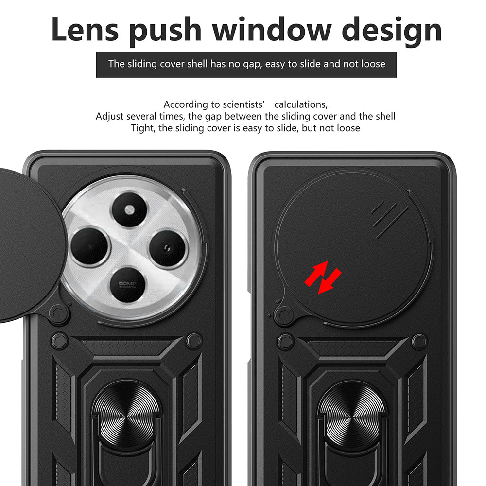 Case for Xiaomi Poco C75 / Redmi 14C, Techsuit, CamShield, Green