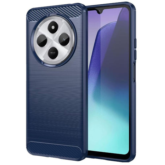 Hoes voor Xiaomi Poco C75 / Redmi 14C, Techsuit, Carbon, Blauw