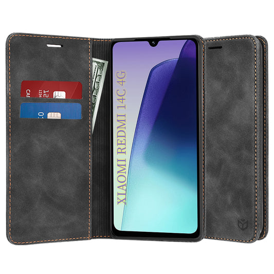 Hoes voor Xiaomi Poco C75 / Redmi 14C, Techsuit, Confy, Zwart