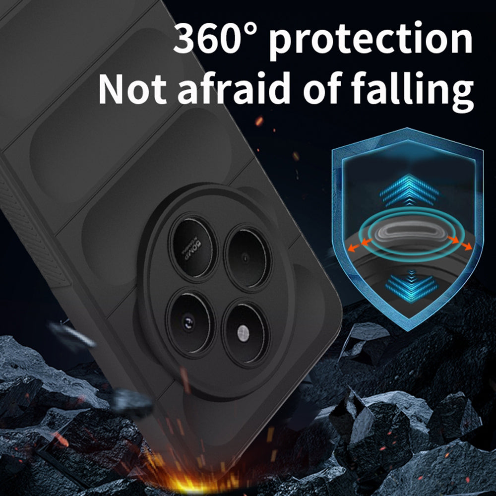 Hoes voor Xiaomi Poco C75 / Redmi 14C, Techsuit, Magic Shield, Bordeaux