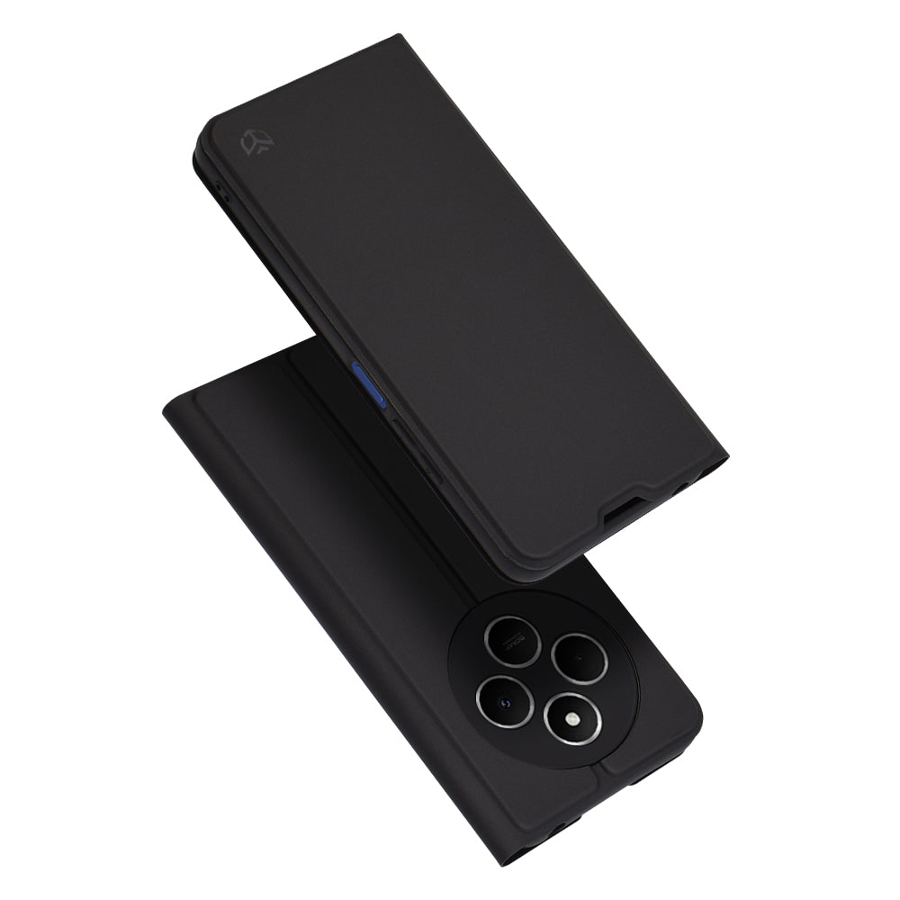 Hoes voor Xiaomi Poco C75 / Redmi 14C, Techsuit, Magskin Book, Zwart