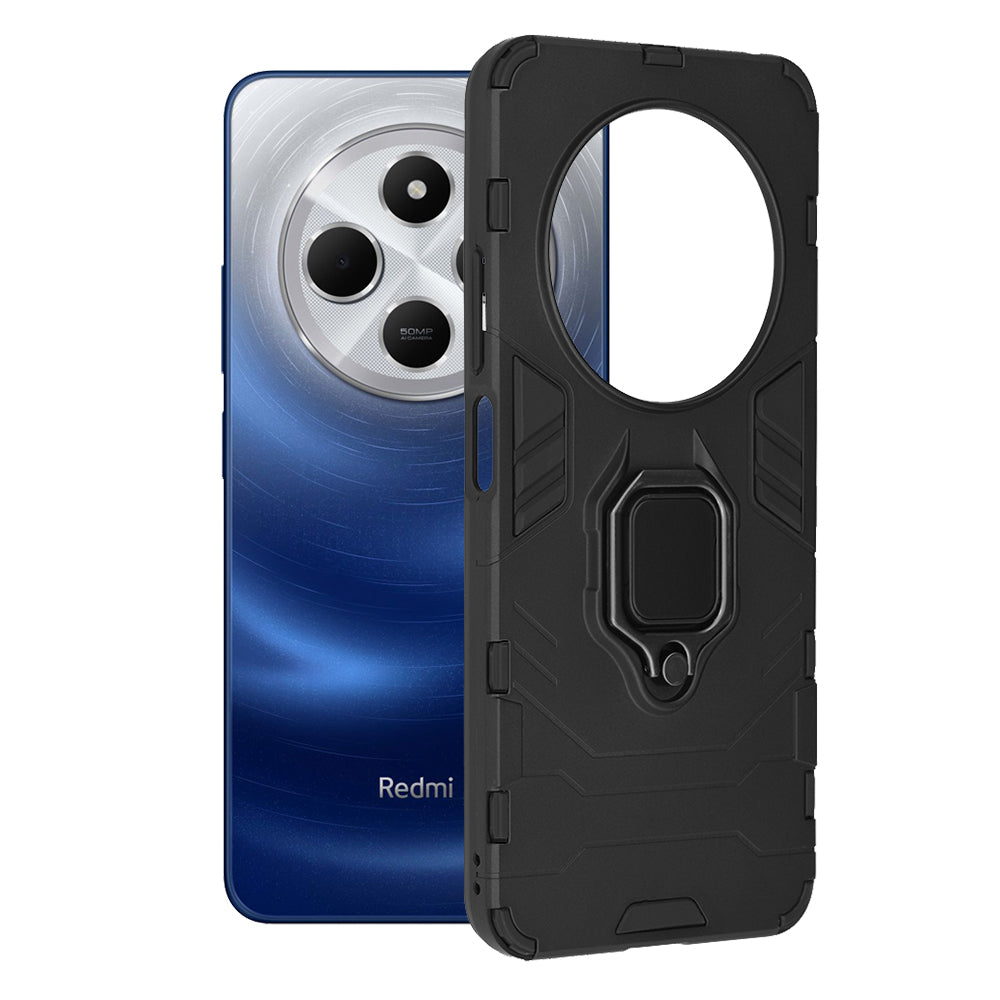 Hoes voor Xiaomi Poco C75 / Redmi 14C, Techsuit, Shield, Zwart