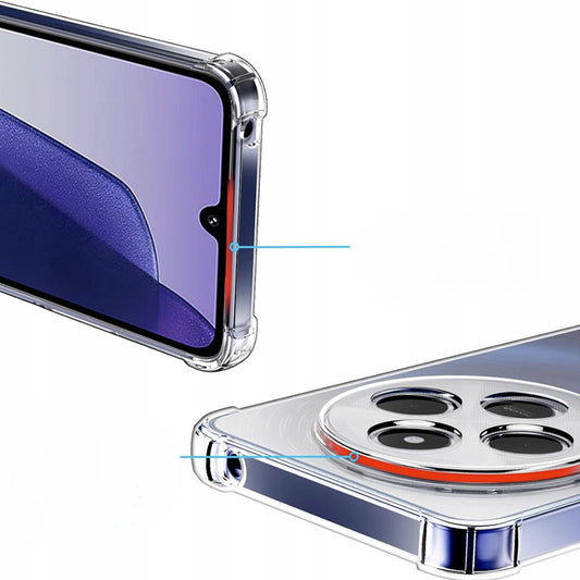 Hoes voor Xiaomi Poco C75 / Redmi 14C, Techsuit, Schokbestendig Transparant, Helder