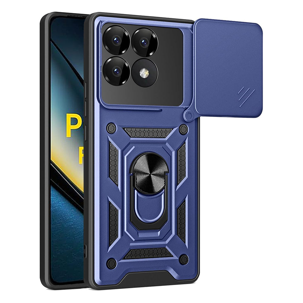 Case for Xiaomi Poco F6 Pro, Techsuit, CamShield, Blue