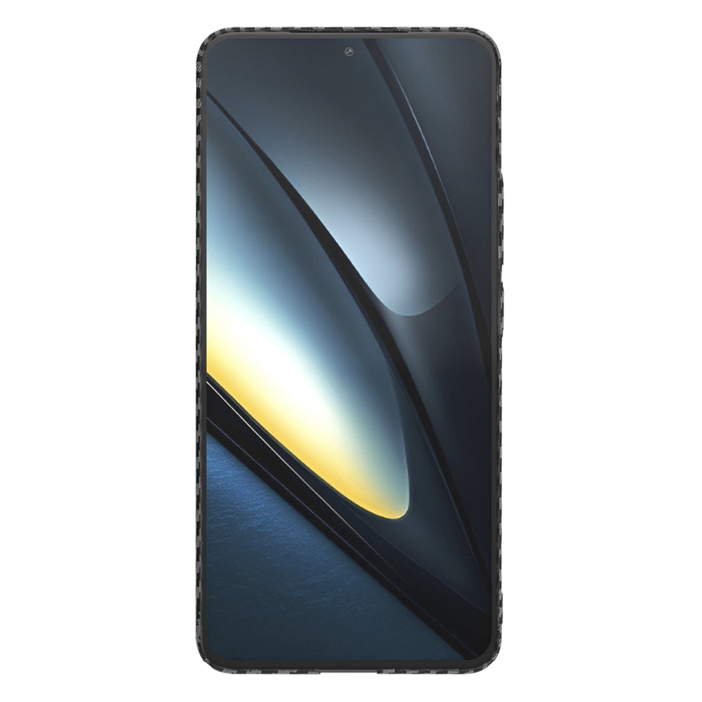Hoes voor Xiaomi Poco F6 Pro, Techsuit, Carbonite FiberShell, Zwart