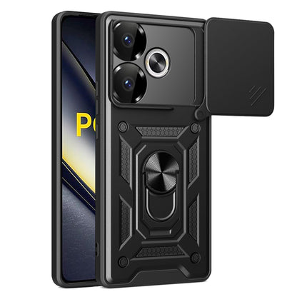 Hoes voor Xiaomi Poco F6, Techsuit, CamShield, Zwart
