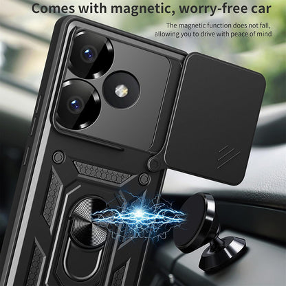 Hoes voor Xiaomi Poco F6, Techsuit, CamShield, Zwart