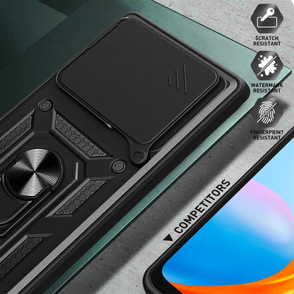Hoes voor Xiaomi Poco F6, Techsuit, CamShield, Zwart