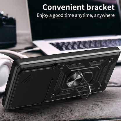 Hoes voor Xiaomi Poco F6, Techsuit, CamShield, Zwart
