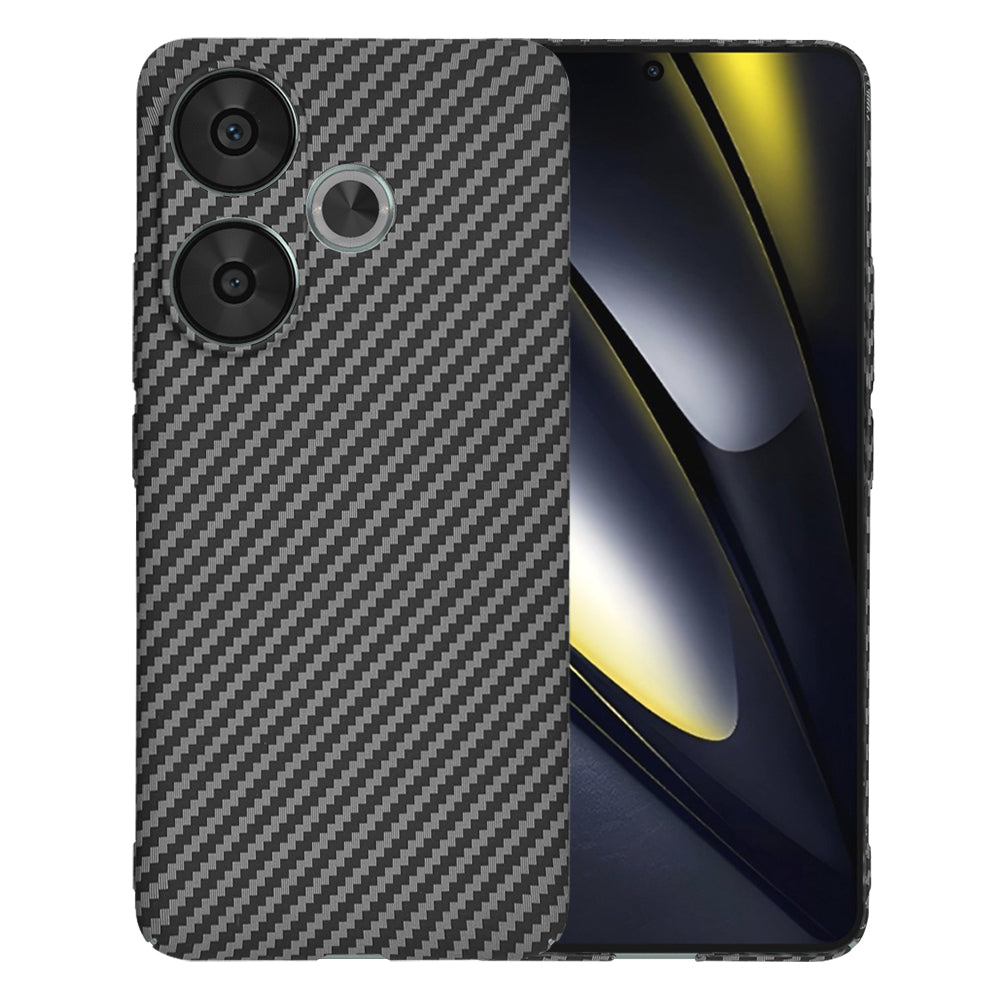 Case for Xiaomi Poco F6, Techsuit, Carbonite FiberShell, Black