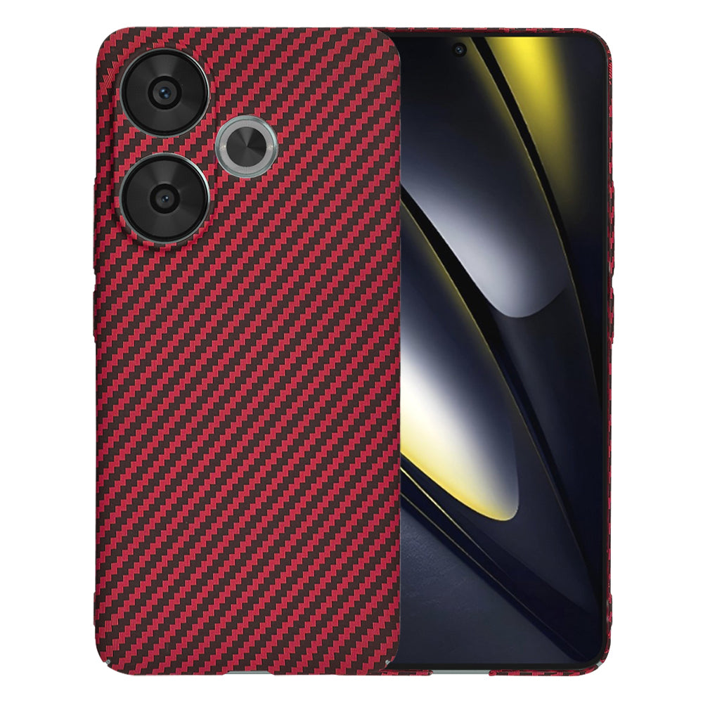 Hoes voor Xiaomi Poco F6, Techsuit, Carbonite FiberShell, Rood