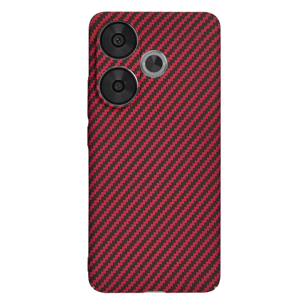 Hoes voor Xiaomi Poco F6, Techsuit, Carbonite FiberShell, Rood