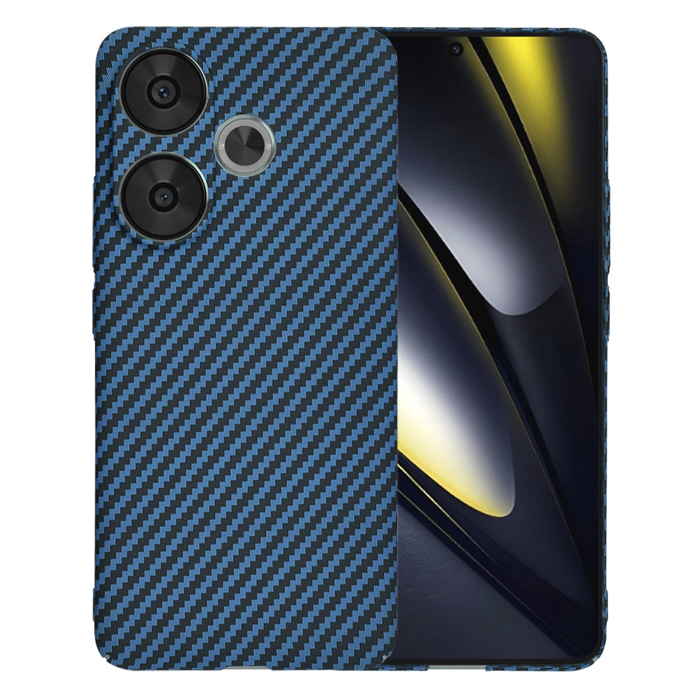 Hoes voor Xiaomi Poco F6, Techsuit, Carbonite FiberShell, Turkoois