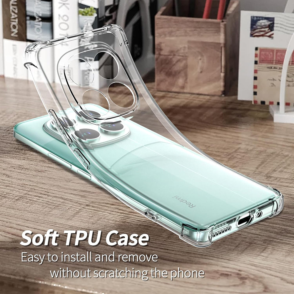 Hoes voor Xiaomi Poco F7 Pro, Techsuit, Schokbestendig Helder, Transparant