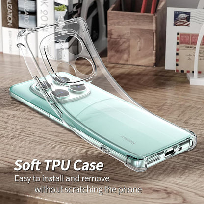 Hoes voor Xiaomi Poco F7 Pro, Techsuit, Schokbestendig Helder, Transparant