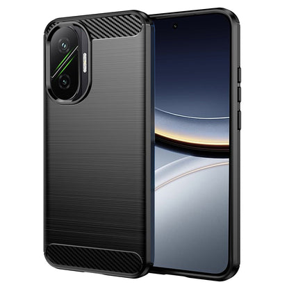 Hoes voor Xiaomi Poco F7, Techsuit, Carbon, Zwart
