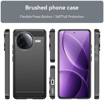 Hoes voor Xiaomi Poco F7 Ultra, Techsuit, Carbon, Zwart
