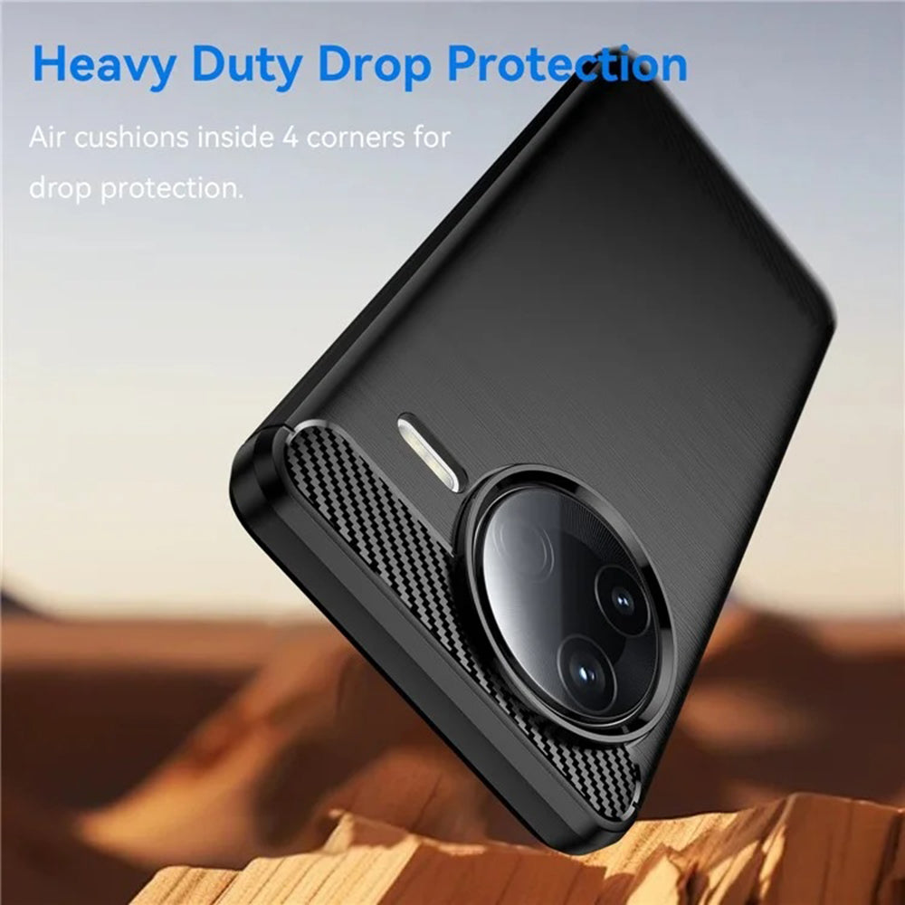 Hoes voor Xiaomi Poco F7 Ultra, Techsuit, Carbon, Zwart