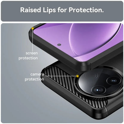 Hoes voor Xiaomi Poco F7 Ultra, Techsuit, Carbon, Zwart