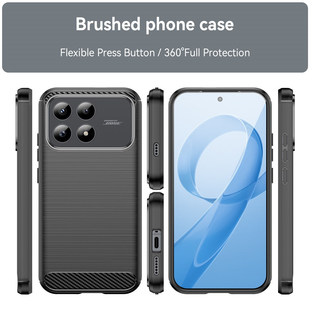 Hoes voor Xiaomi Poco F8 Pro, Techsuit, Carbon, Zwart