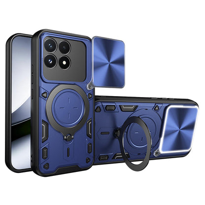 Hoes voor Xiaomi Poco F9 Pro, Techsuit, CamGuard Pro, Blauw