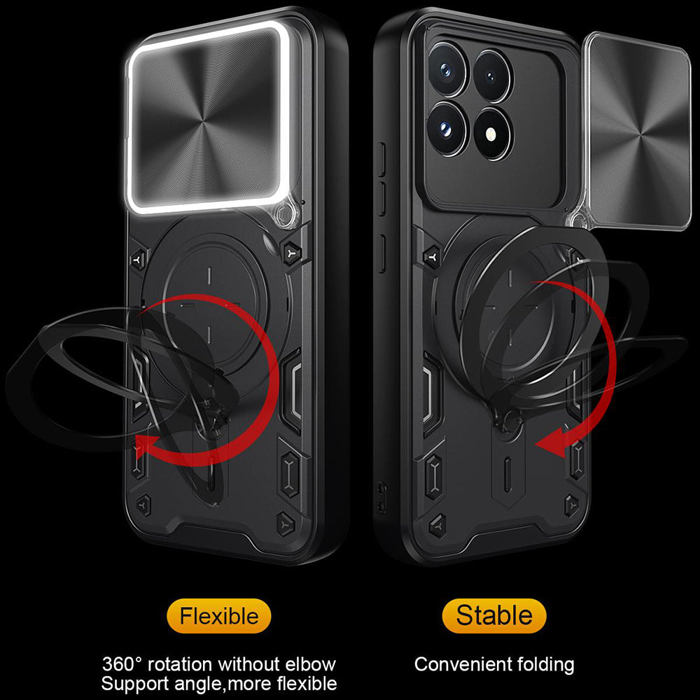 Hoes voor Xiaomi Poco F9 Pro, Techsuit, CamGuard Pro, Blauw