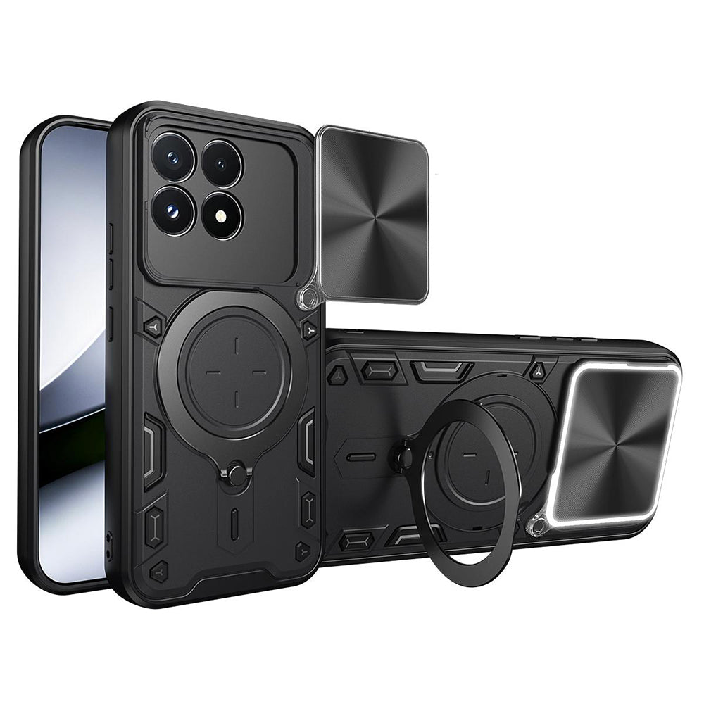 Telefoonhoesje voor Xiaomi Poco F9 Pro, Techsuit, CamGuard Pro, zwart