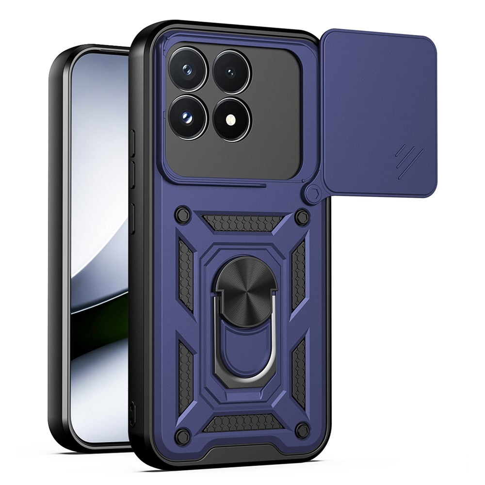 Hoesje voor Xiaomi Poco F9 Pro, Techsuit, CamShield, Blauw