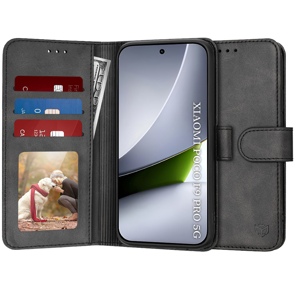 Hoesje voor Xiaomi Poco F9 Pro, Techsuit, Diary Book, zwart