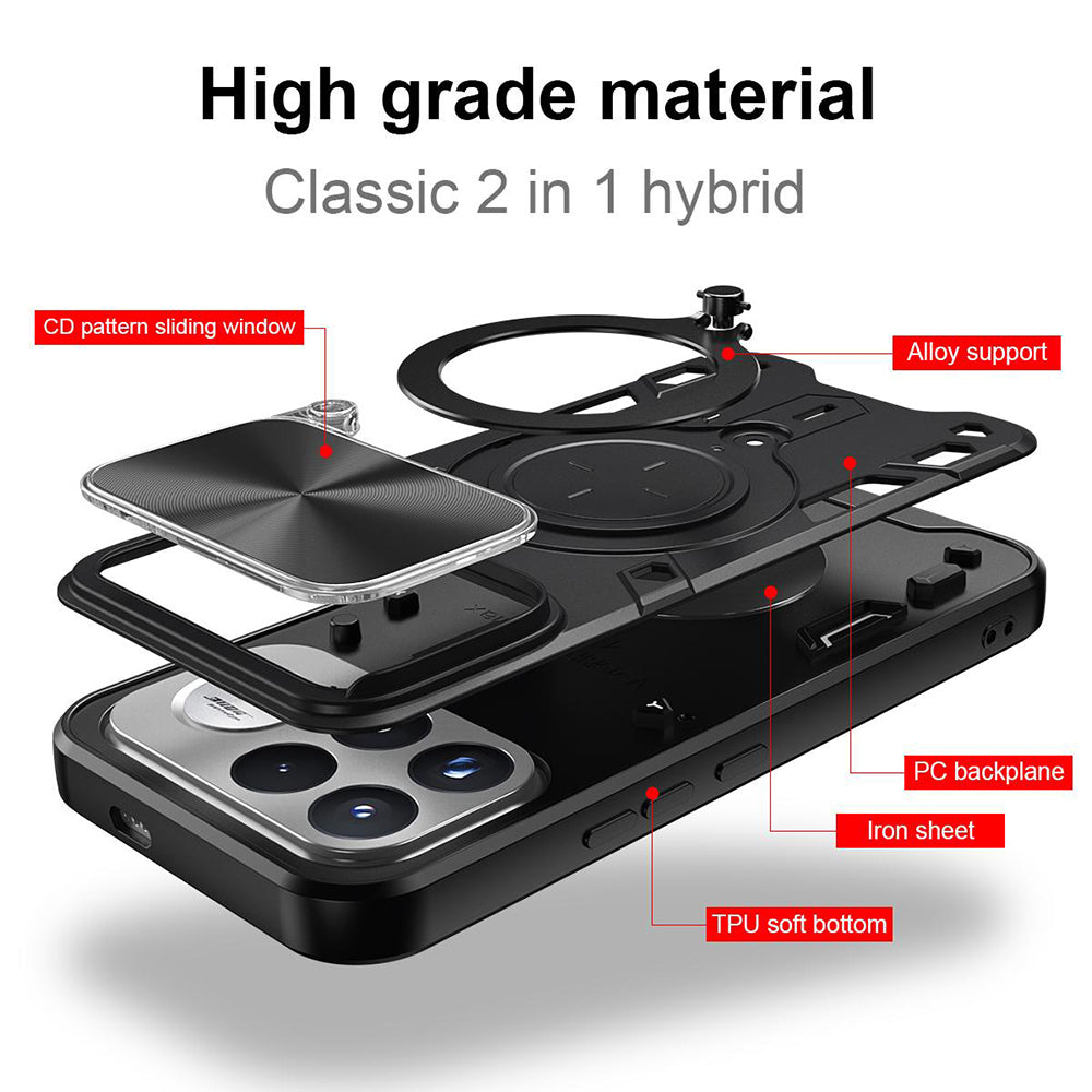 Case for Xiaomi Poco F9 Ultra, Techsuit, CamGuard Pro, Black