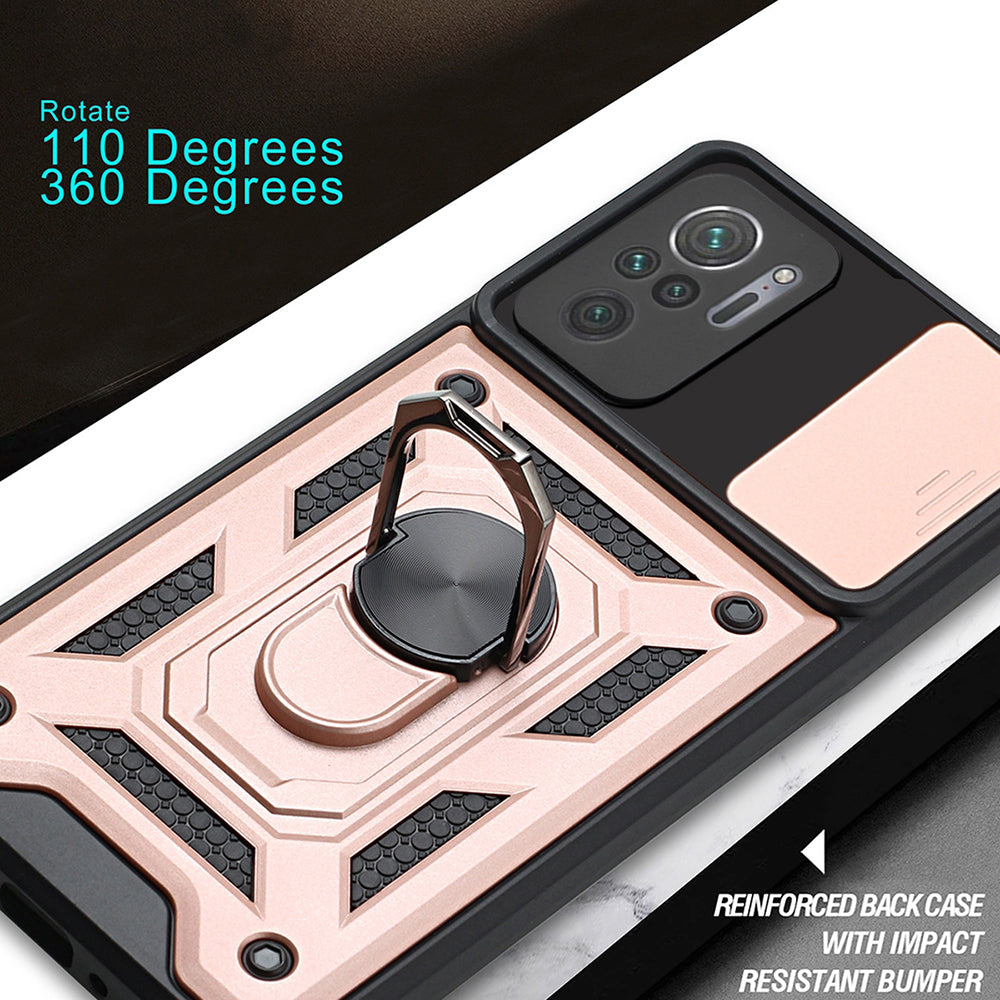 Hoes voor Xiaomi Poco M5s / Redmi Note 10S / Note 10, Techsuit, CamShield, Zwart
