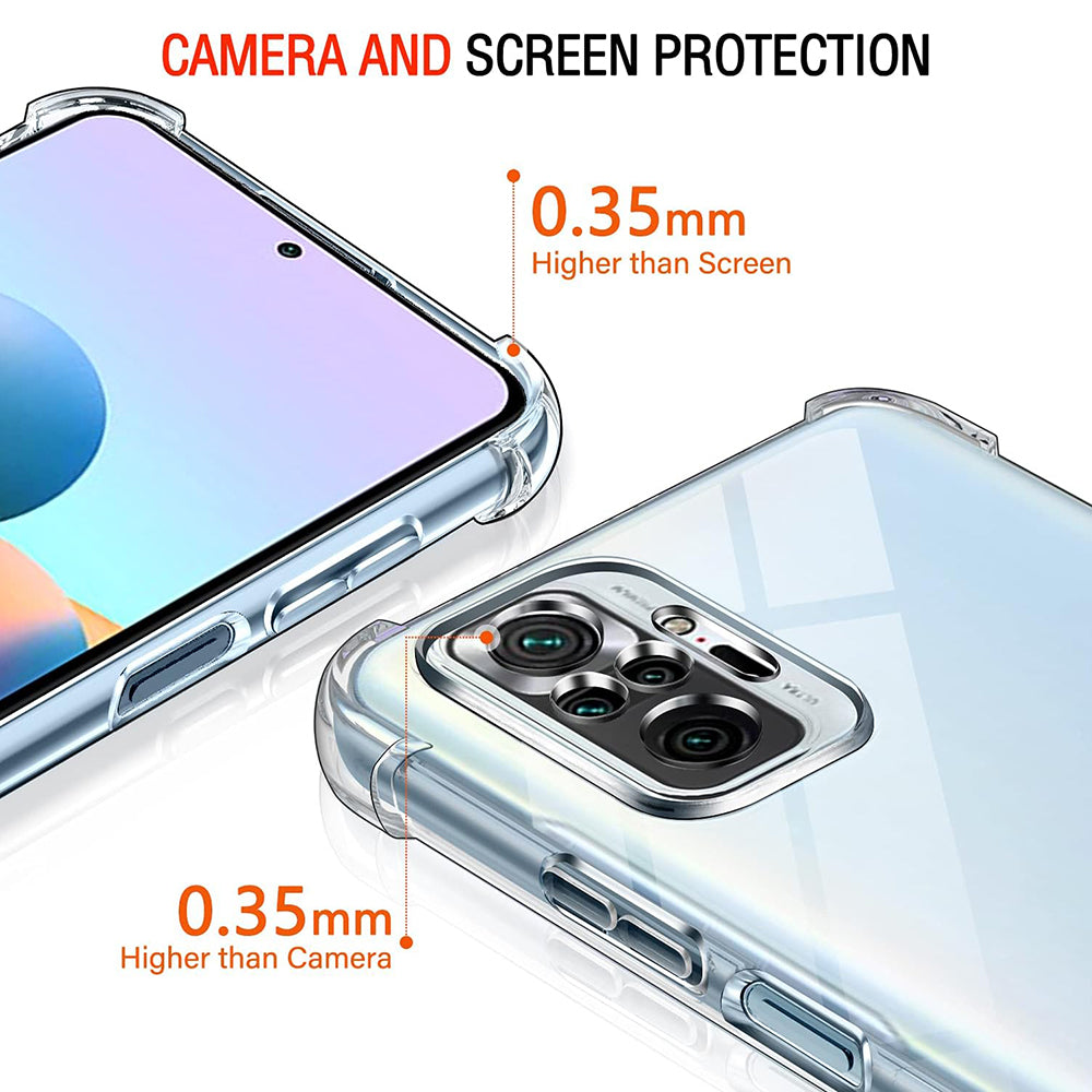 Hoesje voor Xiaomi Poco M5s / Redmi Note 10S / Note 10, Techsuit, Schokbestendig Transparant