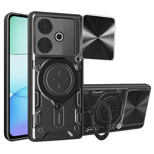 Hoes voor Xiaomi Poco M6 4G / Redmi 13, Techsuit, CamGuard Pro, Zwart