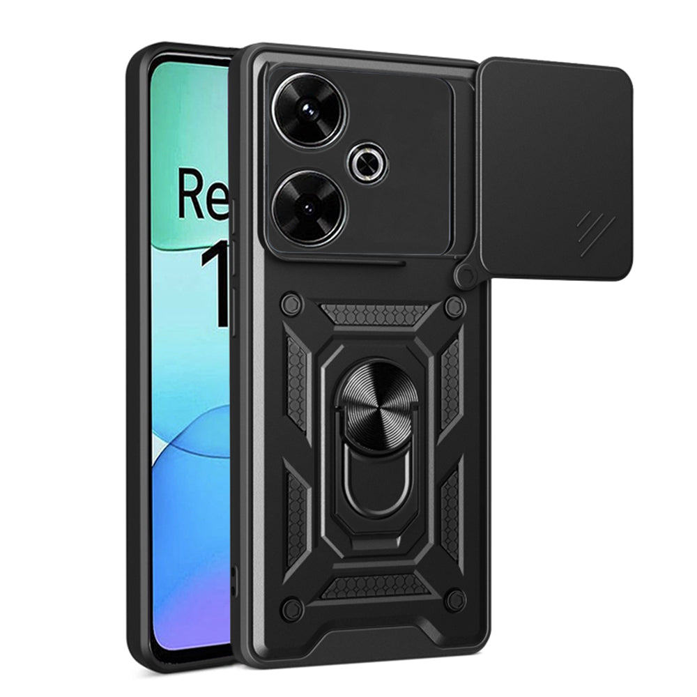 Hoes voor Xiaomi Poco M6 4G / Redmi 13, Techsuit, CamShield, Zwart