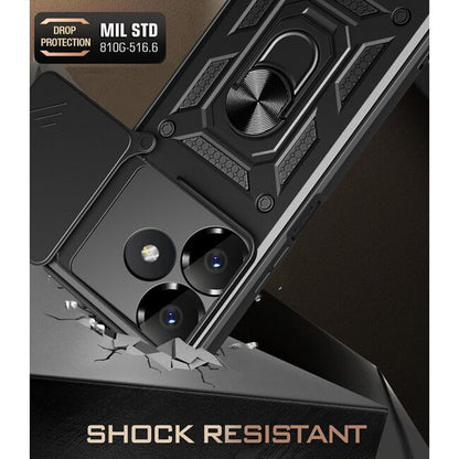 Hoes voor Xiaomi Poco M6 4G / Redmi 13, Techsuit, CamShield, Zwart