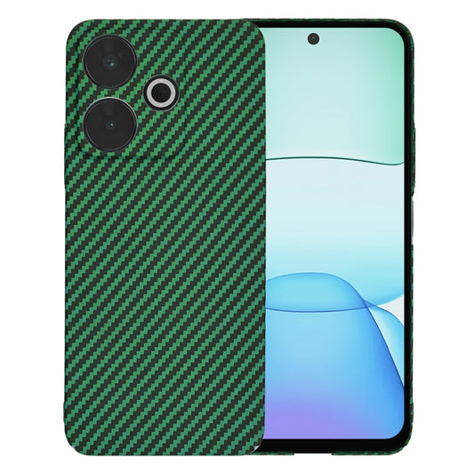 Hoes voor Xiaomi Poco M6 4G / Redmi 13, Techsuit, Carbonite FiberShell, Groen