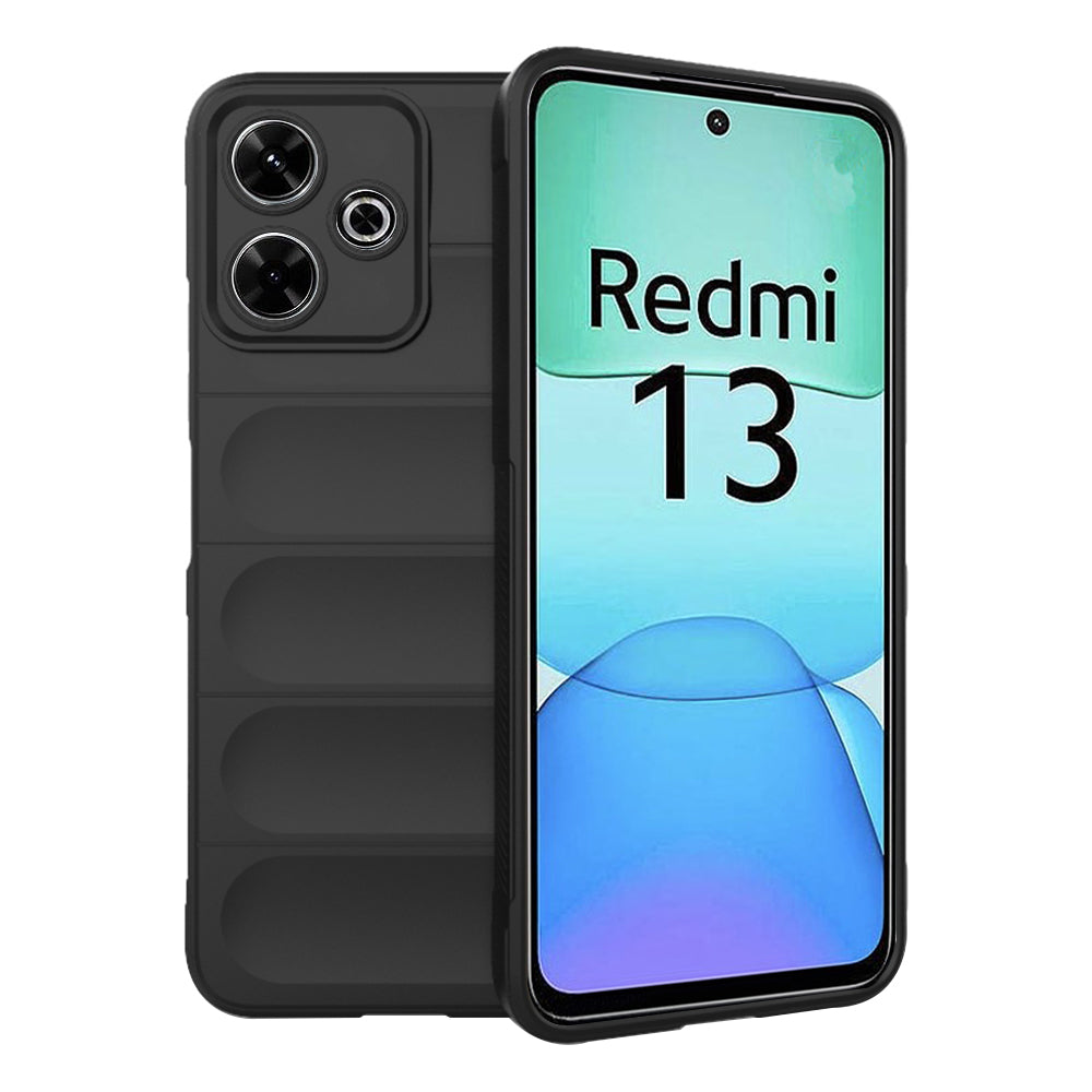Hoesje voor Xiaomi Poco M6 4G / Redmi 13, Techsuit, Magic Shield, Zwart