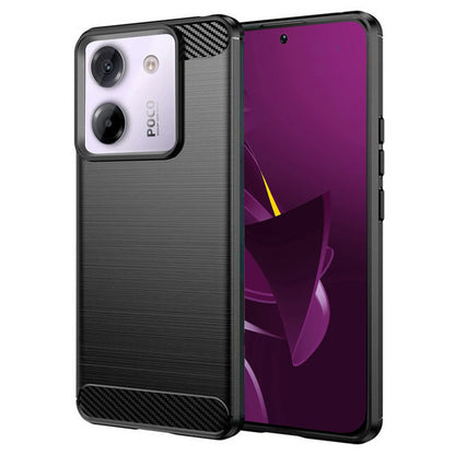 Hoesje voor Xiaomi Poco M7 Pro 5G, Techsuit, Carbon, Zwart